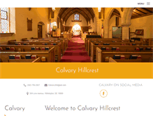 Tablet Screenshot of calvaryhillcrest.org